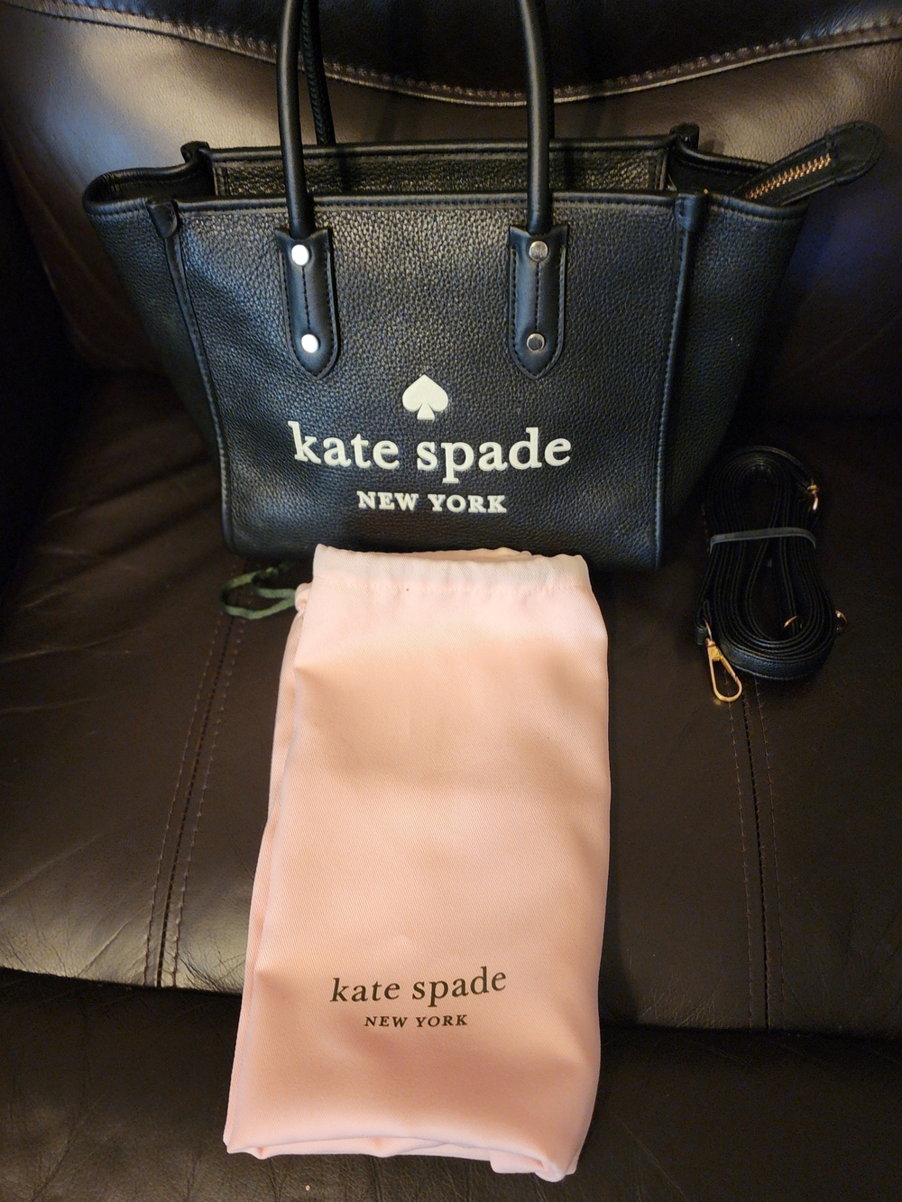 kate spade New York Black Leather Tote Bag - Picture 9 of 9